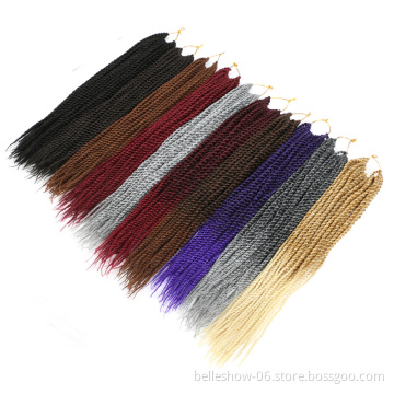 Hot sell 14inch 30 stands wholesale Crochet Braids  crochet senegalese twist braid hair  wig